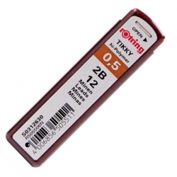 Minas Rotring 0.5 2B Tubo (12 minas)