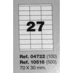 Etiquetas MULTI3, 70x30mm (100 folhas)