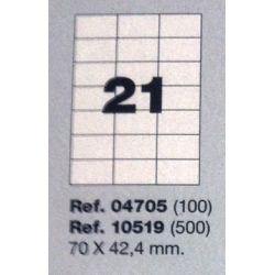 Etiquetas MULTI3, 70x42,4mm (100 folhas)