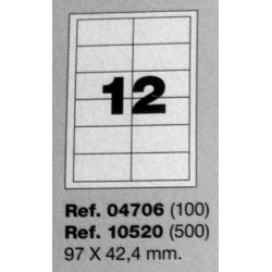 Etiquetas MULTI3, 97x42,4mm (100 folhas)