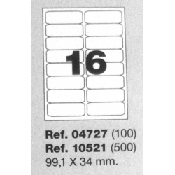 Etiquetas MULTI3, 99,1X34mm (100 folhas)