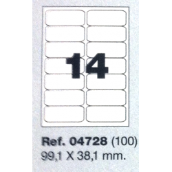Etiquetas MULTI3, 99,1X38,1mm (100 folhas)