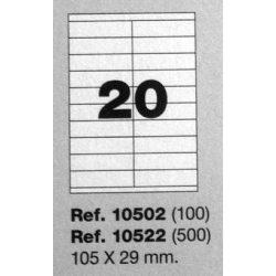 Etiquetas MULTI3, 105x29mm (100 folhas)