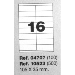 Etiquetas MULTI3, 105X35mm (100 folhas)