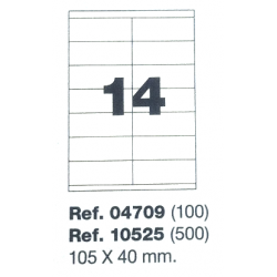 Etiquetas MULTI3, 105X42,4mm (100 folhas)