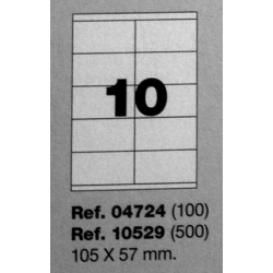 Etiquetas MULTI3, 105x57mm (100 folhas)