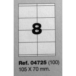 Etiquetas MULTI3, 105x70mm (100 folhas)