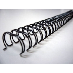 Espiral Duplo Metálico A4 Preto (6-14mm ~ 1-130 folhas)