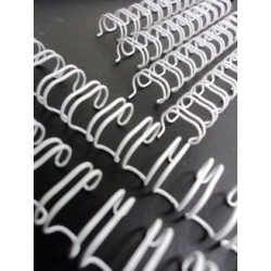 Espiral Duplo Metálico A4 Branco (6-14mm ~ 1-130 folhas)