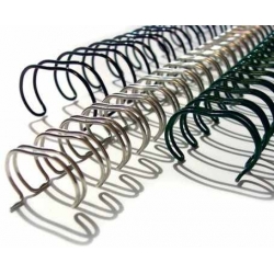 Espiral Duplo Metálico A4 Cinza(6-14mm ~ 1-130 folhas)