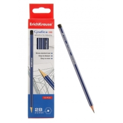 Lápis de grafite gráfica 2B 100 (pack 12 unid)