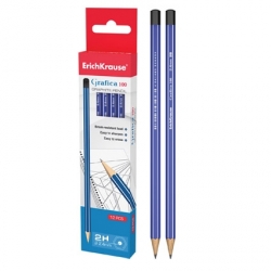 Lápis de grafite gráfica H 100 (pack 12 unid)