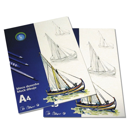 Caderno de Desenho - 24 folhas A4