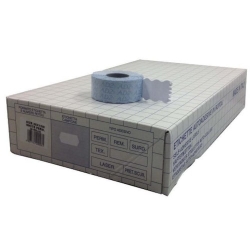 ETIQUETAS 26X12MM REDONDA REMOVIVEL BRANCA