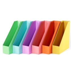 Caixa Porta Revistas Cores Pastel